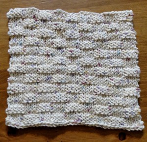 Dishcloth-Basketweave