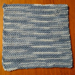 Dishcloth-GarterStraight